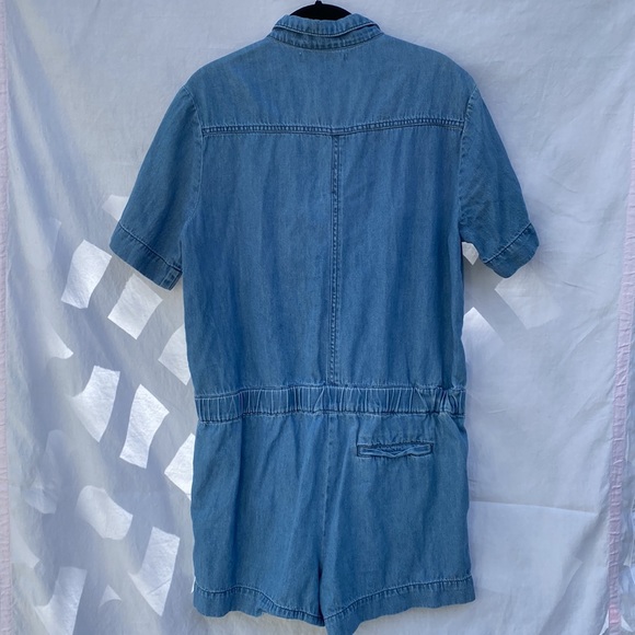 Life In Progress Denim Romper - Picture 8 of 9